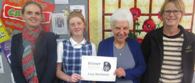 Lucy Buchanan Elsie Locke 2017 winner